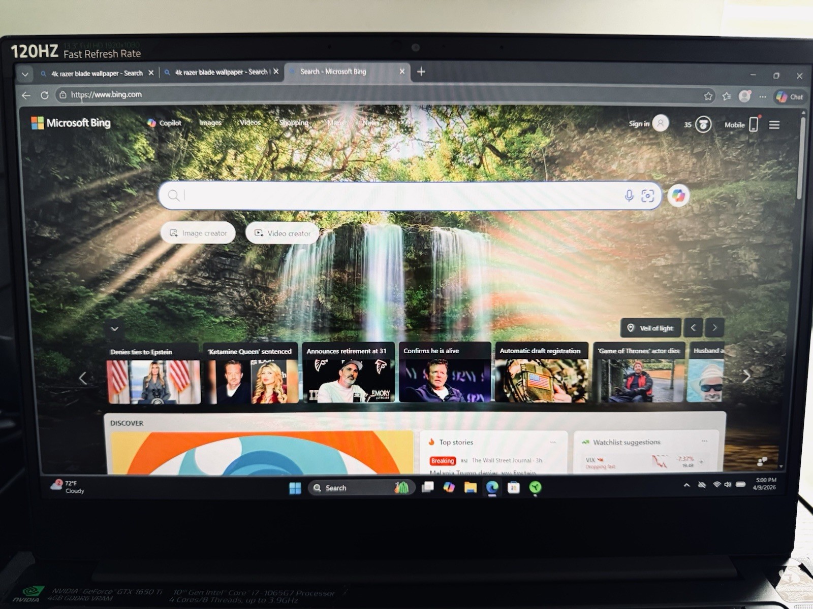 RAZER BLADE 13 GAMING LAPTOP i7 10th GEN.GTX 1650Ti/16GB RAM,500GB SSD+OG BOX.