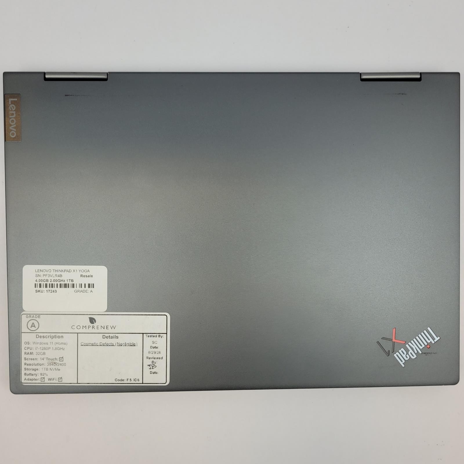 LENOVO THINKPAD X1 YOGA G7 Win 11 i7-1280P 32GB RAM 1TB NVME | Grade A