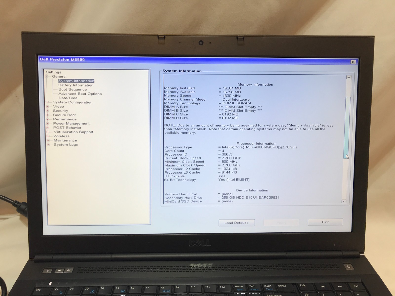 Dell Precision M6800 Core i7-4800Q 2.7 Ghz 8GB Ram 500GB 17″ Win 10 small dent