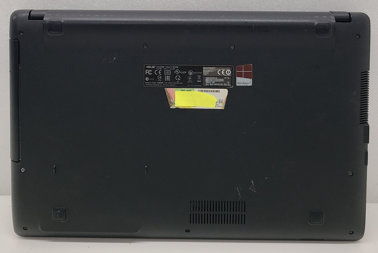 ASUS D550MA-DS01 Laptop Intel Celeron N2815 4GB Ram NO HD/OS (FL)