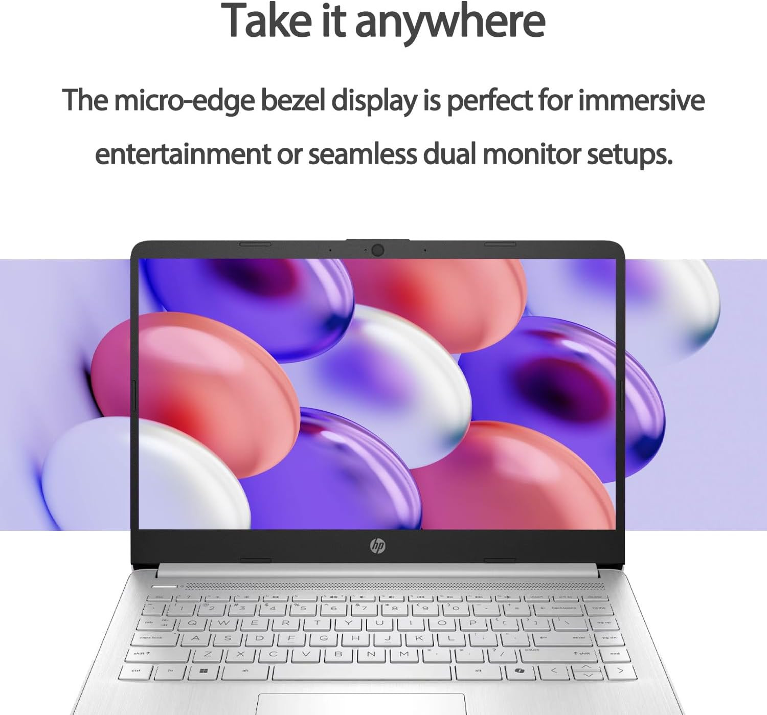 14″ Laptop W/Office 365, Copilot AI, Intel 4-Core CPU, 16GB RAM, 128GB Emmc, SD