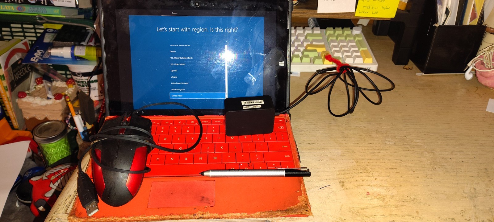 Microsoft Surface 3 w/ Case, Charger, Keyboard, Pen and Mouse.