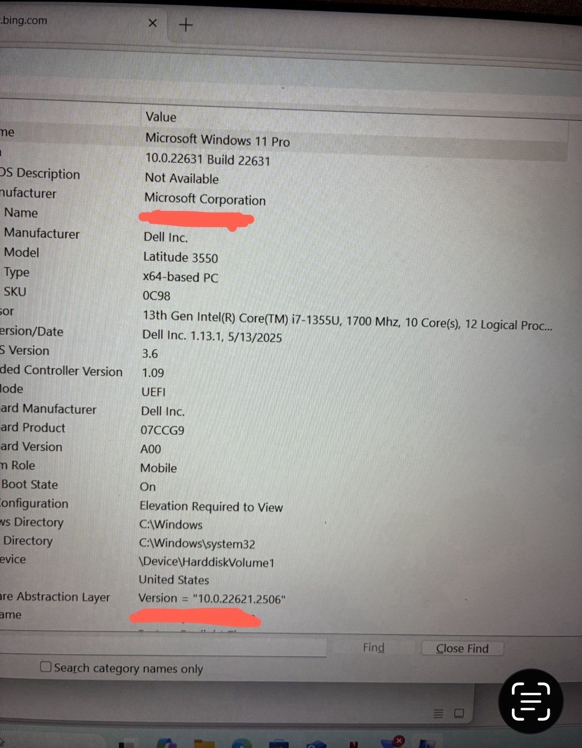 Dell Latitude 3550 Laptop i7-1355U 13th Gen Windows 11 Pro Business Notebook