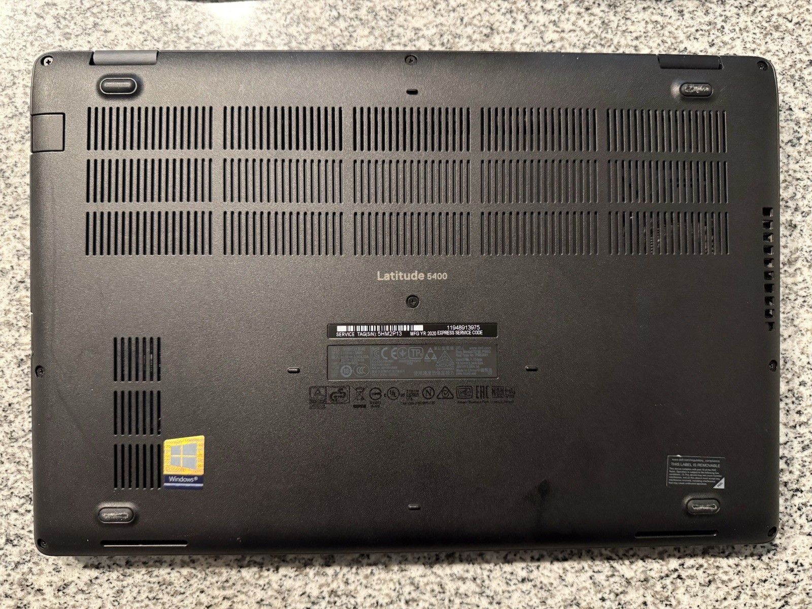 Dell Latitude 5400 14in FHD i5-8th Gen 8GB 256GB SSD Win10 Charger – Locked