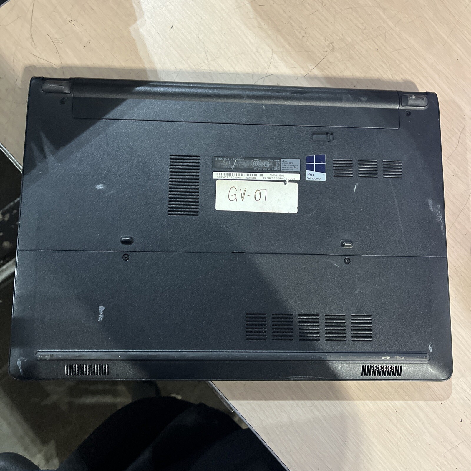 DELL LATITUDE 3470 INTEL CORE I3-6100U 2.30GHZ 4GB RAM NO HD