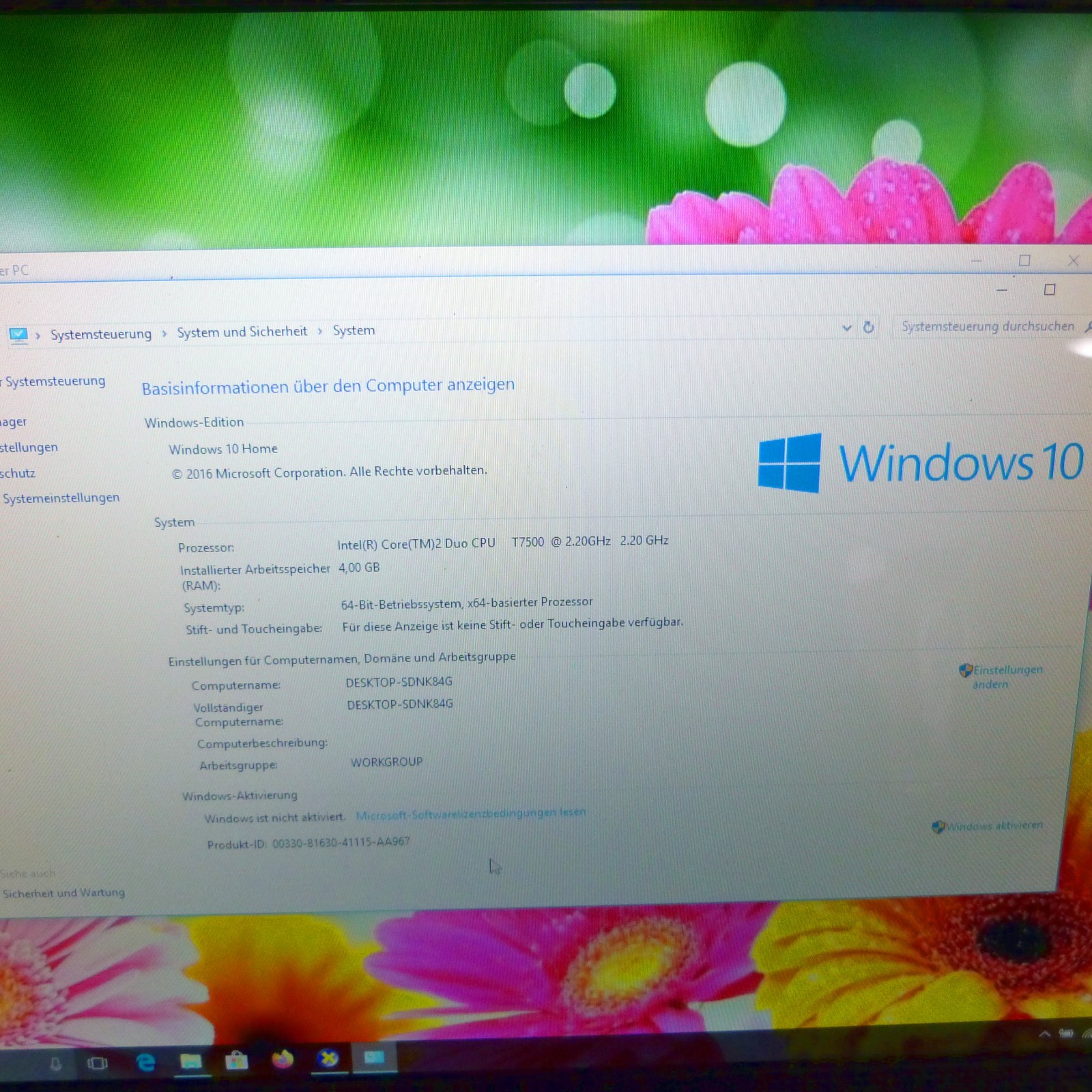 Faulty device HP HDX 9000 20-inch cinema monster car 250 GB SSD Windows 10 HDMI
