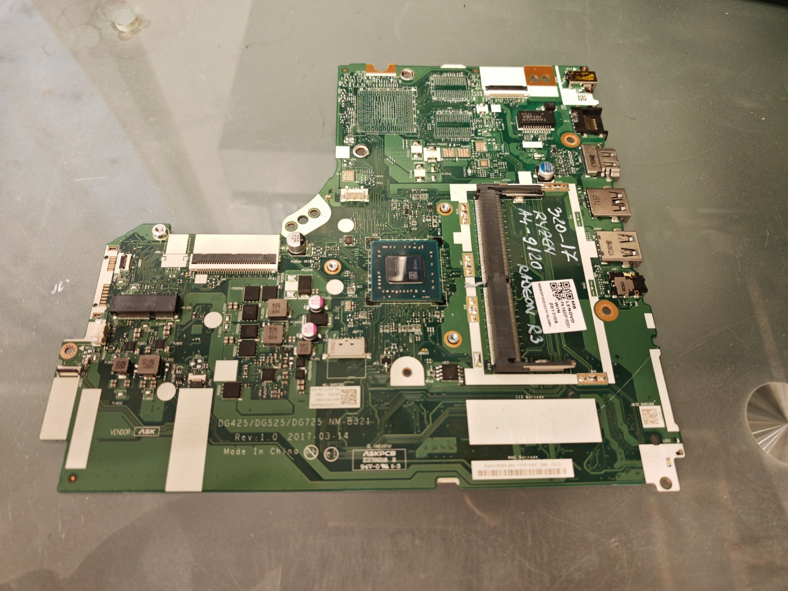 LENOVO 320-17 330-15 320-15 14 MOTHERBOARD NM-B321 AMD RYZEN A4-9120 RADEON R3