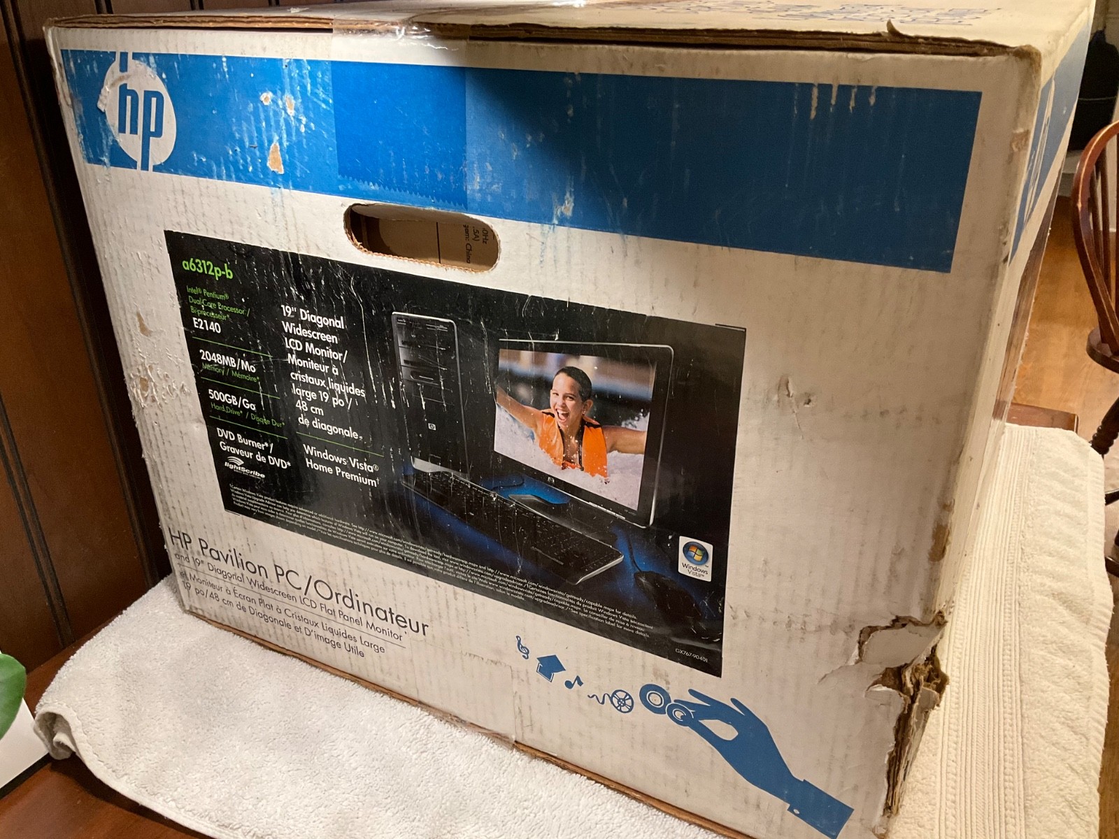 HP Pavilion a6312p-b Desktop PC Bundle BRAND NEW In Box 19″ Widescreen LCD Vista