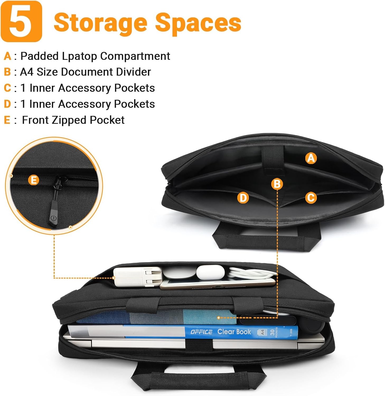 Waterproof Laptop Case 17-17.3 Inch Briefcase, Laptop Bag 17 17.3 Inch Sleeve