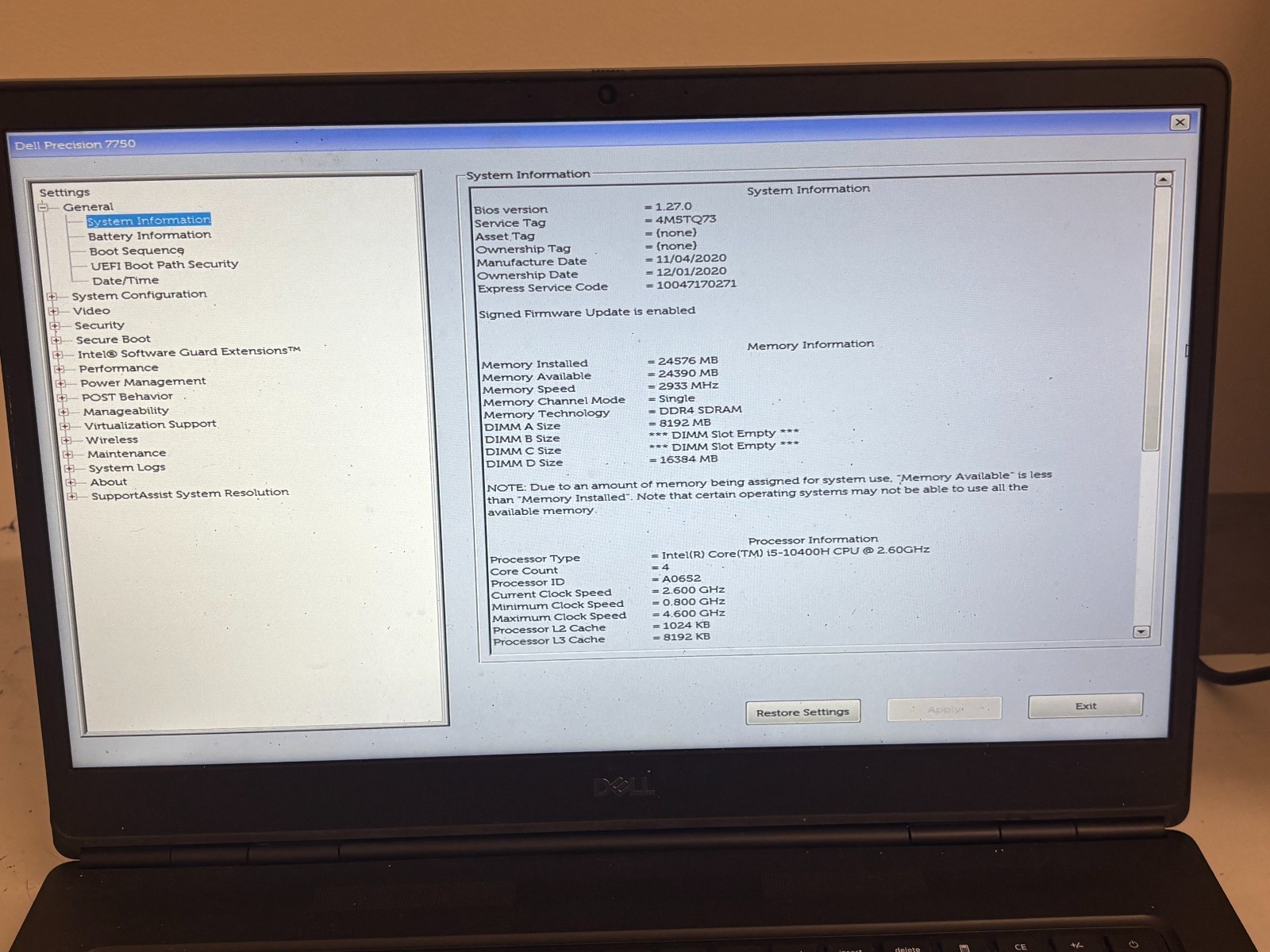 DELL PRECISION 7750 I5 SPEC LOT OF 2