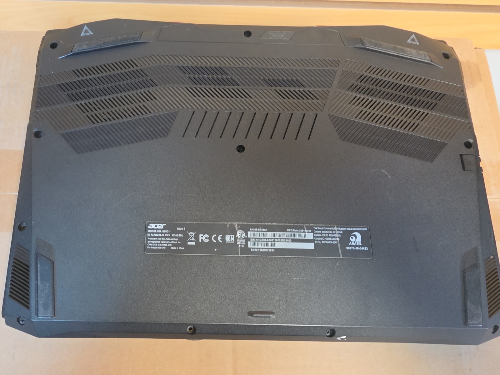Acer Nitro 5 Gaming laptop RTX 3050 Intel i5 10300h 144hz screen – PARTS /REPAIR