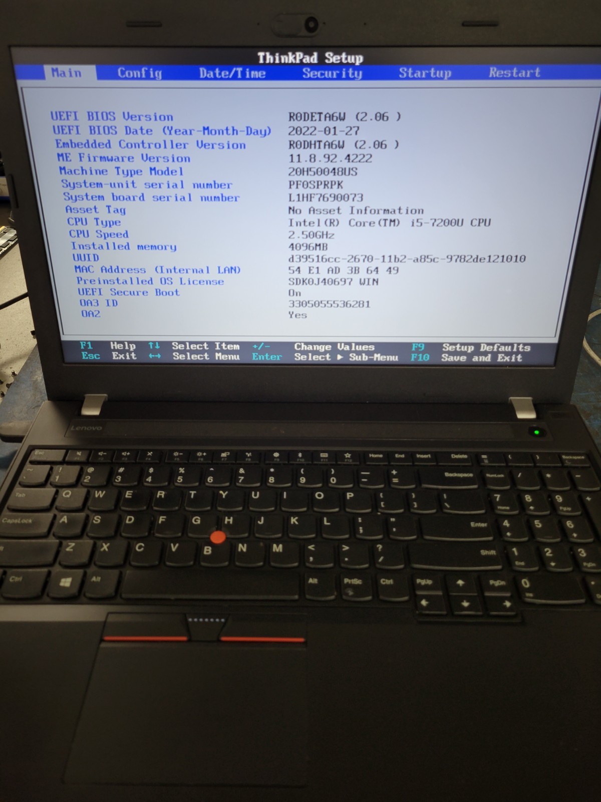 Lenovo ThinkPad E570 i5-7200U 4GB RAM *AS IS/No HDD/No OS/No Battery* | LP488