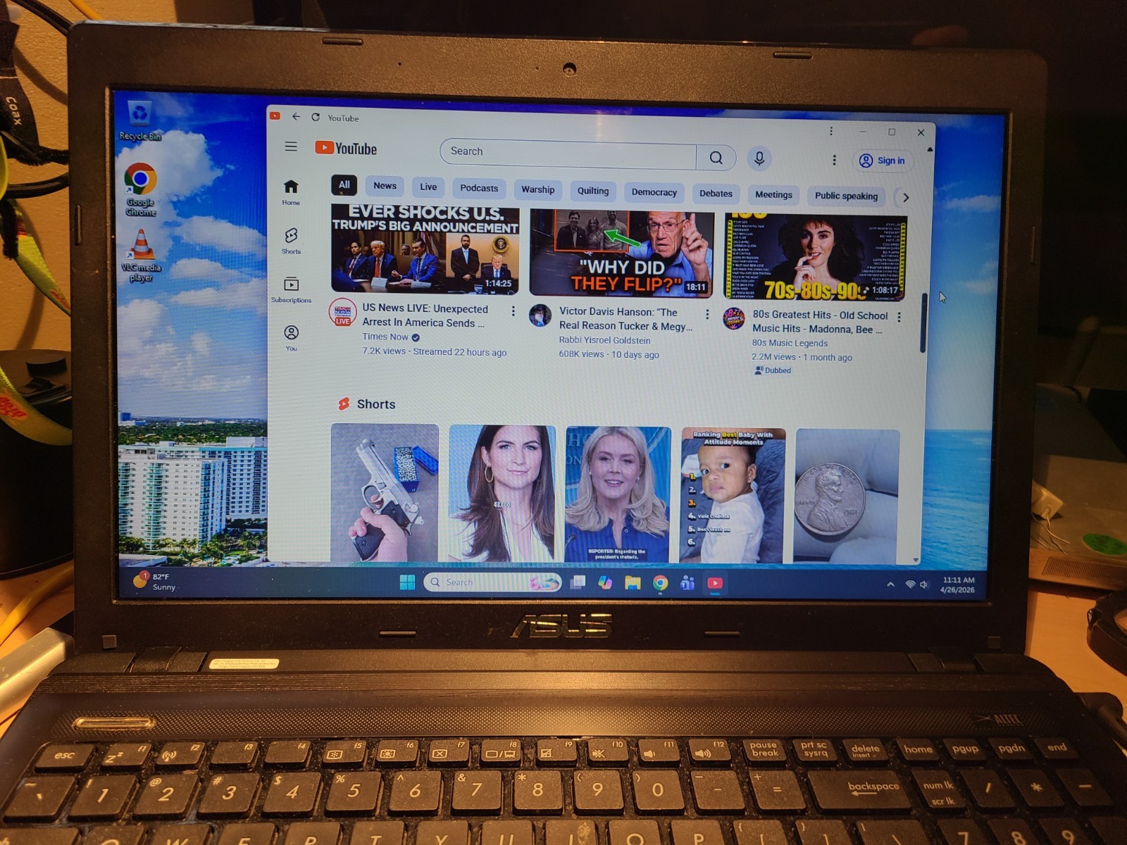 Asus K55N 15.6″ HD Laptop AMD RADEON- 7640 G 1 TB Win-11 DVD Web-Cam BT