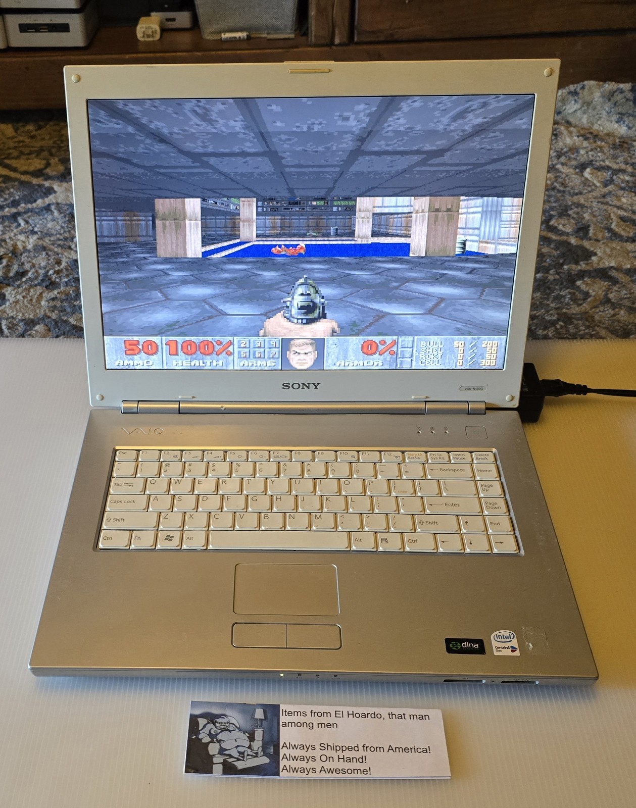 Sony Vaio VGN-N130G PCG-7T1L 512MB ram 80GB hdd 1.6ghz Core Duo Tested README