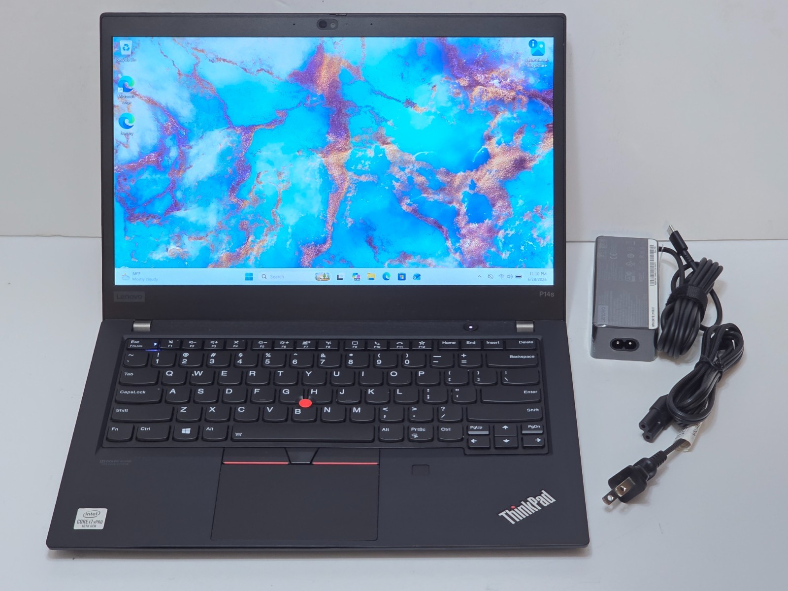 Lenovo ThinkPad P14S Gen 1- Intel i7-10610U, 48GB RAM, 1TB SSD NVIDIA P520 Touch