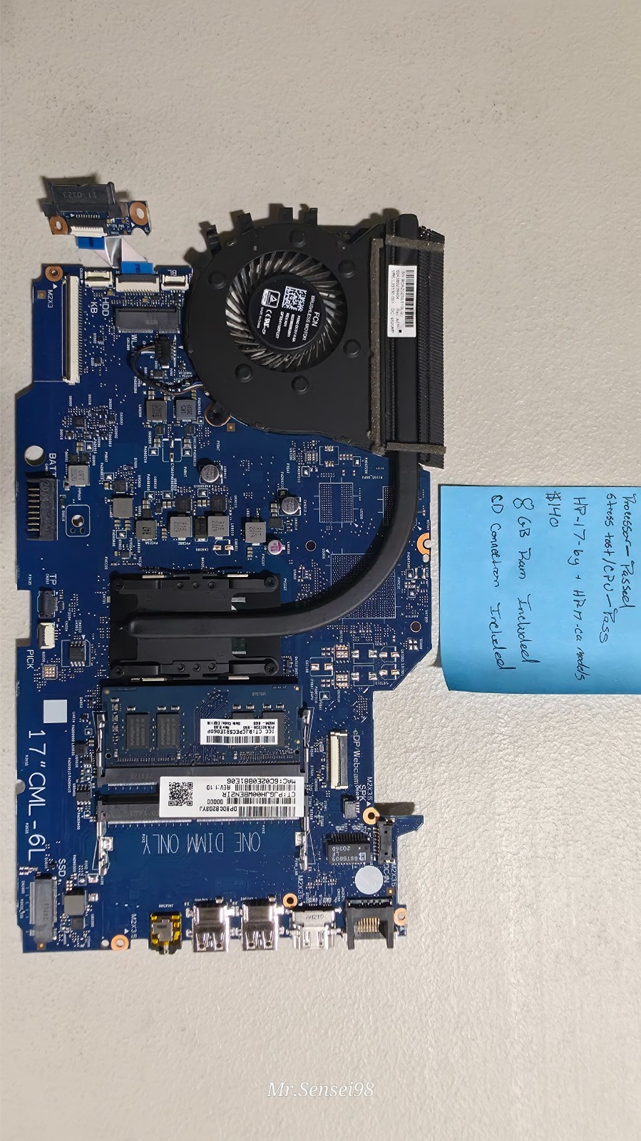Motherboard for HP-17-by and ca laptops