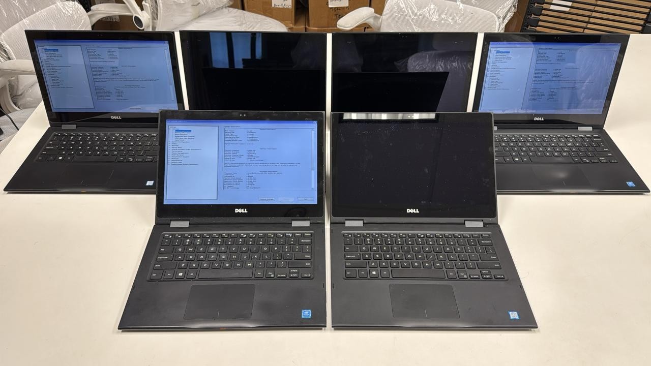 Lot Of 6 Dell Latitude 3390 2-in-1 13.3″ i5 8th gen, 4gb, 128 gb Boots to Bios