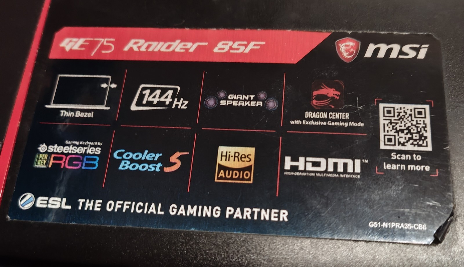 MSI GE75 Raider 8SF | 17.3″ FHD IPS Anti-Glare | Intel i7 | RTX | 16GB RAM