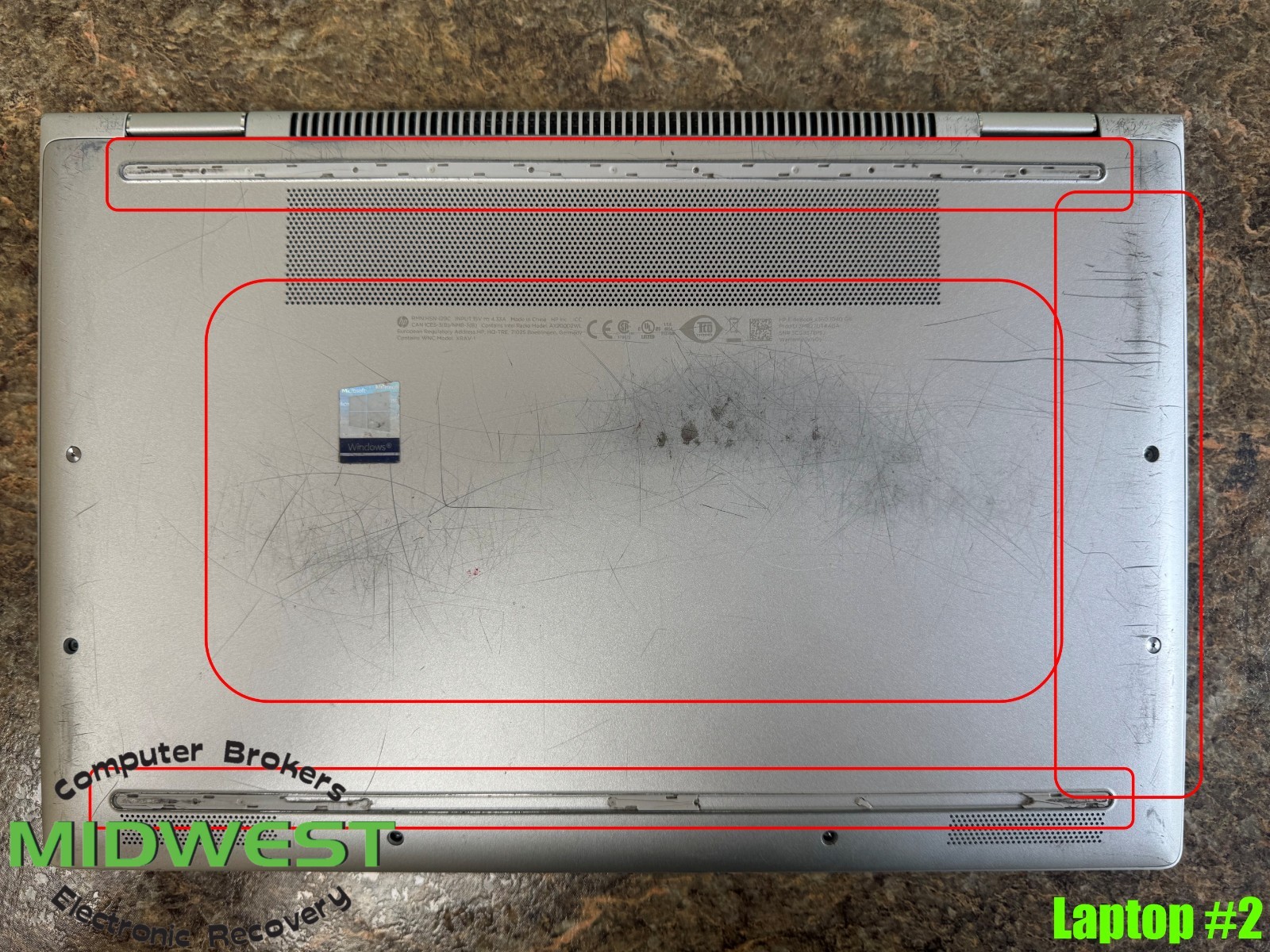 (Lot of 2) HP EliteBook x360 1040 G6 i5-8265U 1.6GHz 8GB 256GB