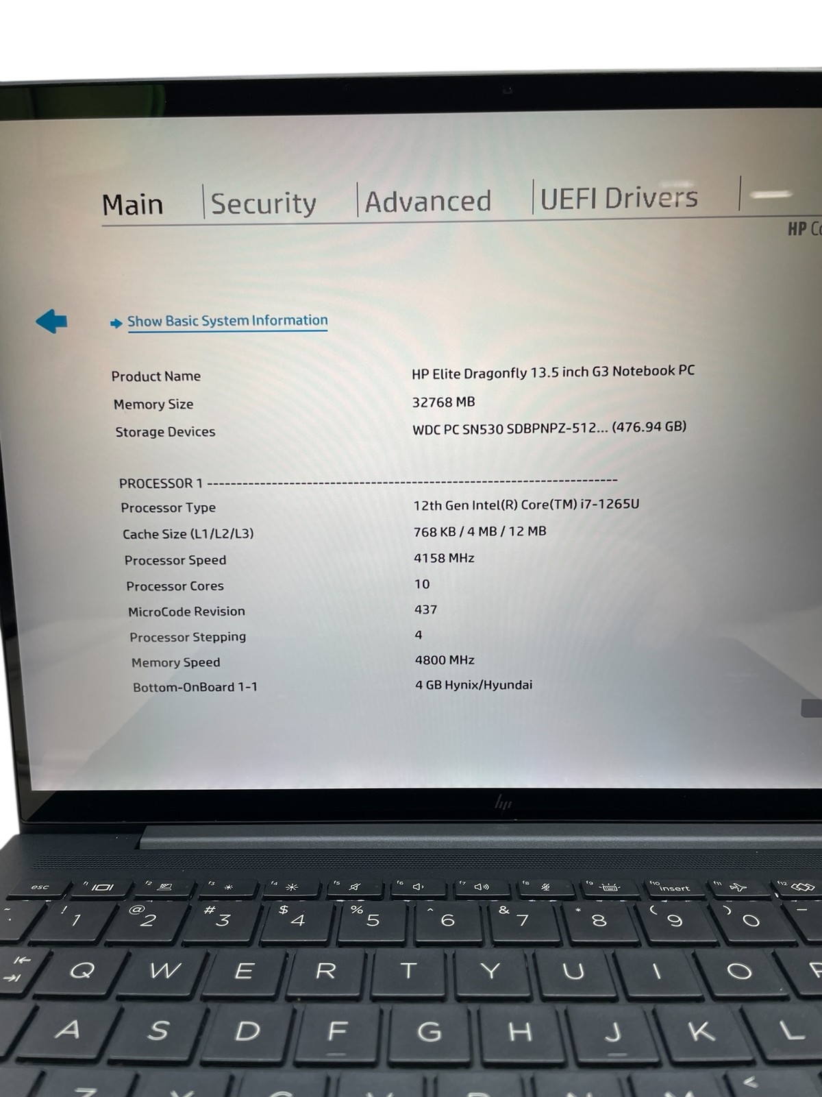 HP Elite Dragonfly G3 13″ i7-1265U 32GB 512GB – Grade B Low Battery Health