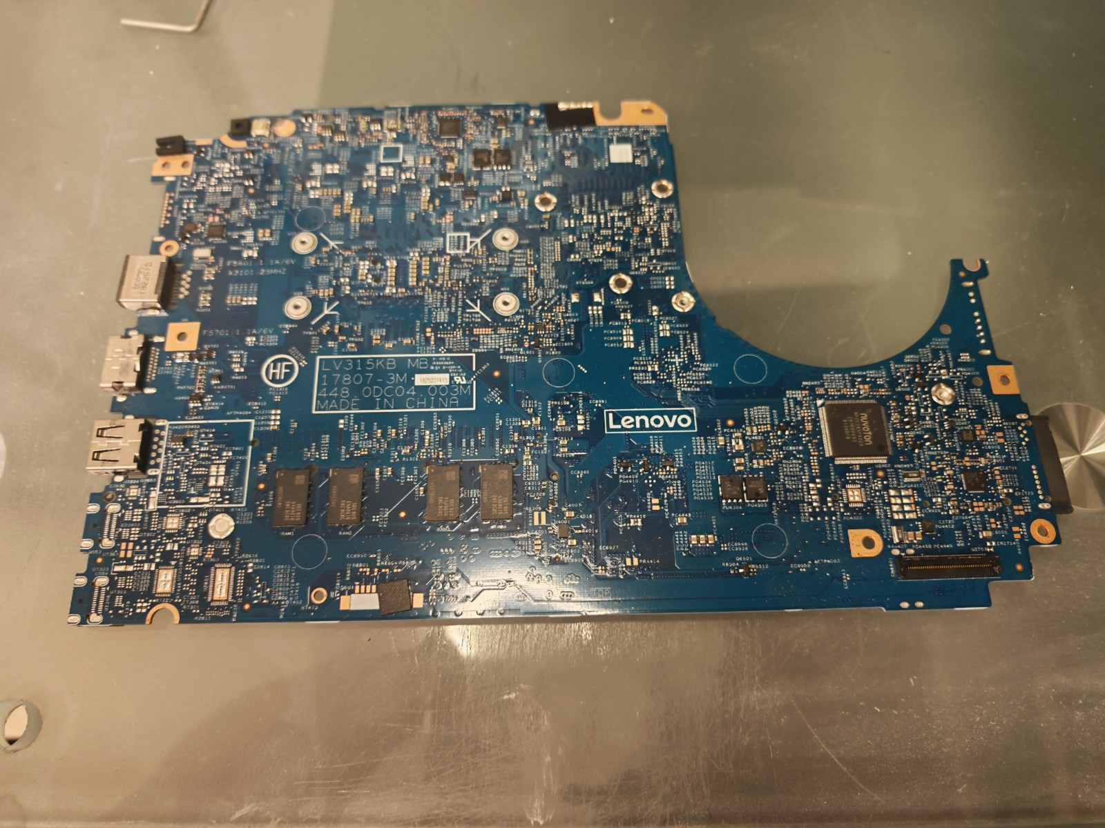 LENOVO V130-15 MOTHERBOARD 448.0DC04.003M INTEL I5-7200U NTEL HD 620 4GB RAM