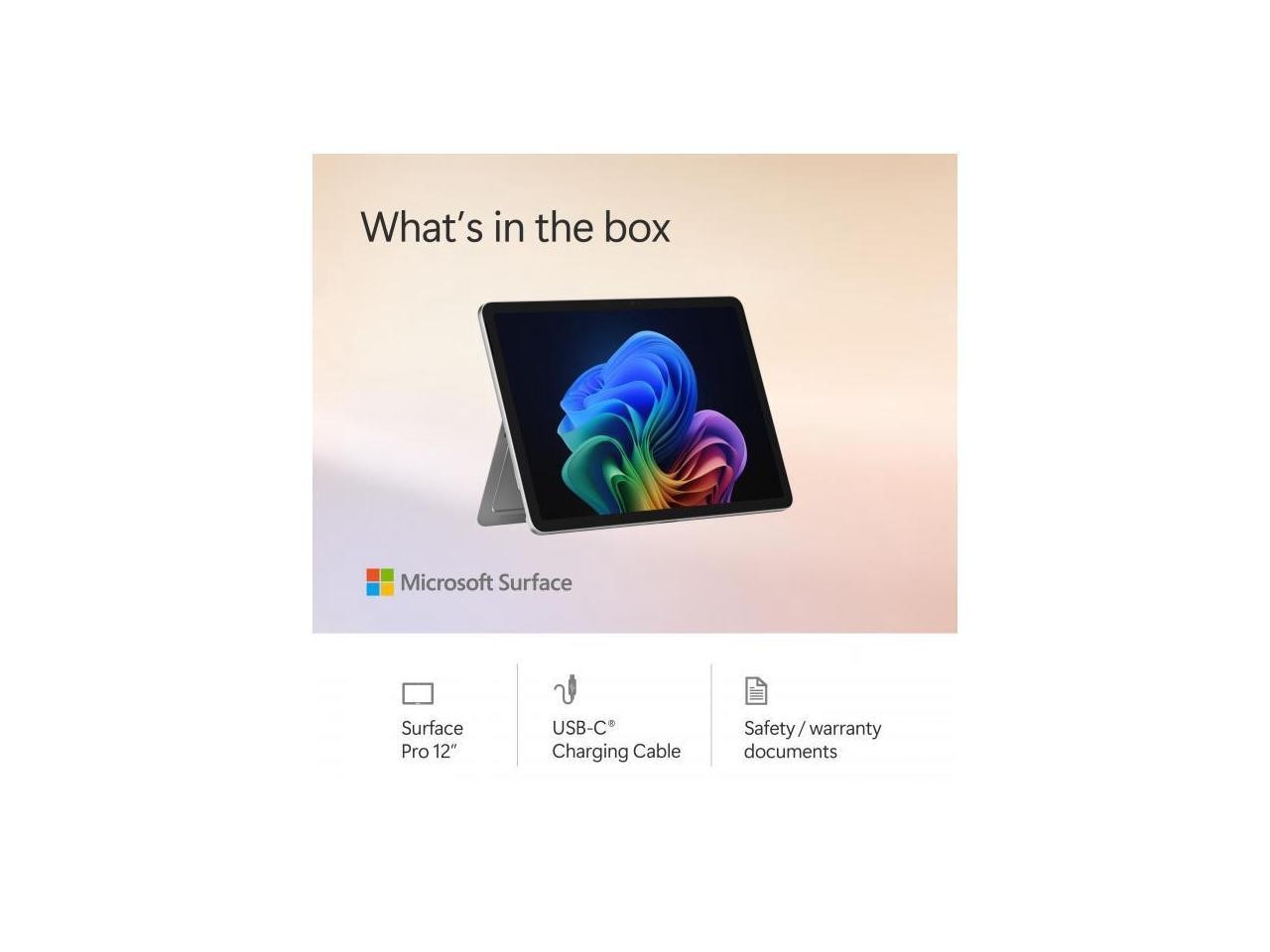 Microsoft 12″ Surface Pro Copilot+ PC, Snapdragon X Plus 8-Core, 16GB RAM, 512GB