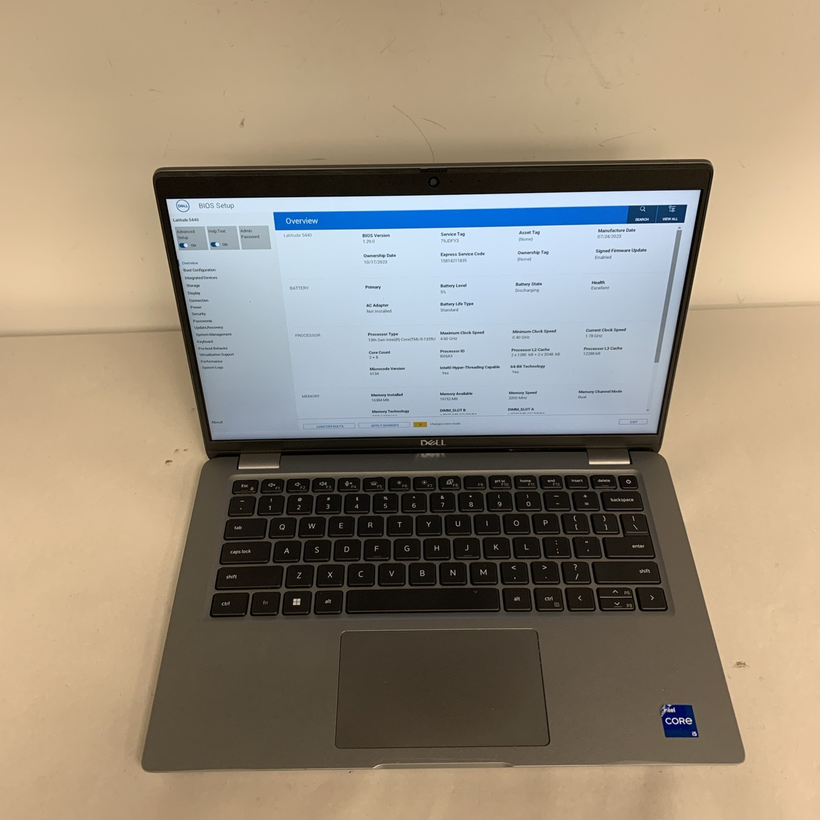 Dell Latitude 5440 14″ i5-1335U 16GB RAM NO SSD | READ DESCRIPTION