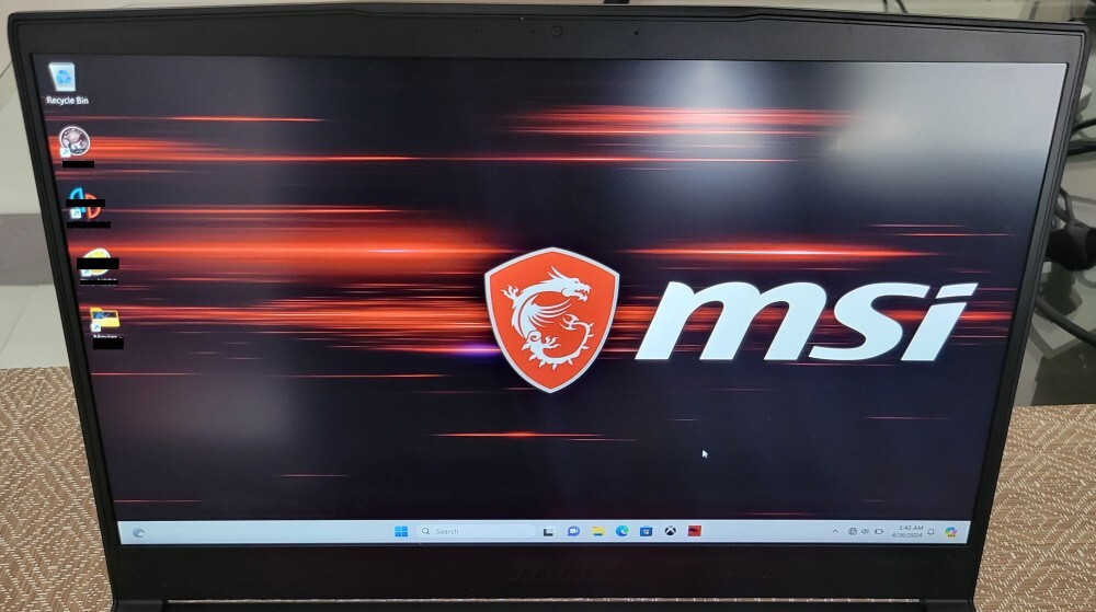 Gaming Laptop MSI GF65 Thin 15.6” Intel Core I7-10750H 512gb ram 16gb GTX1660TI