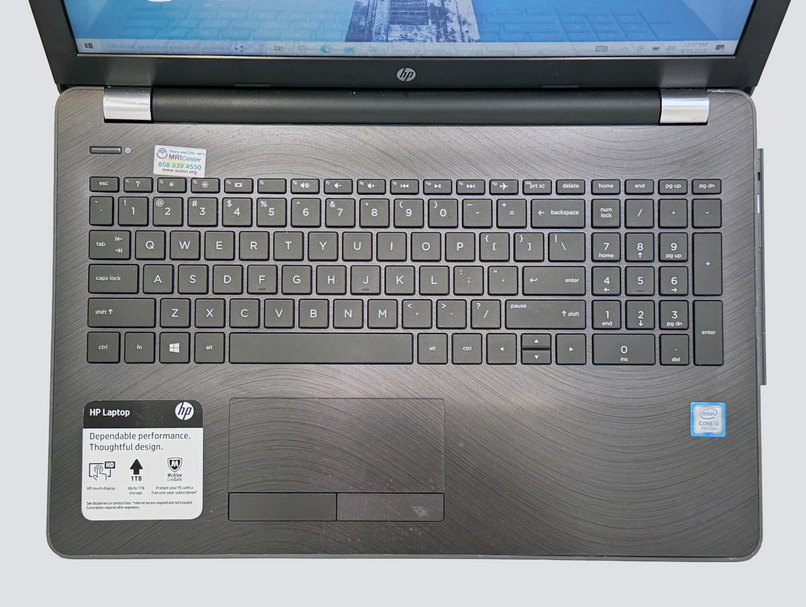 HP Laptop 15-bs0xx i3-7100 2.4GHz 12GB RAM 256GB SSD -SEE DESCRIPTION