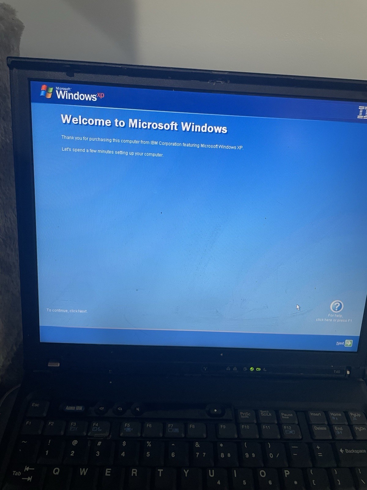 IBM ThinkPad T40 Retro Gaming Laptop 1.50GHz 2GB 40GB HDD Win XP Radion 7500
