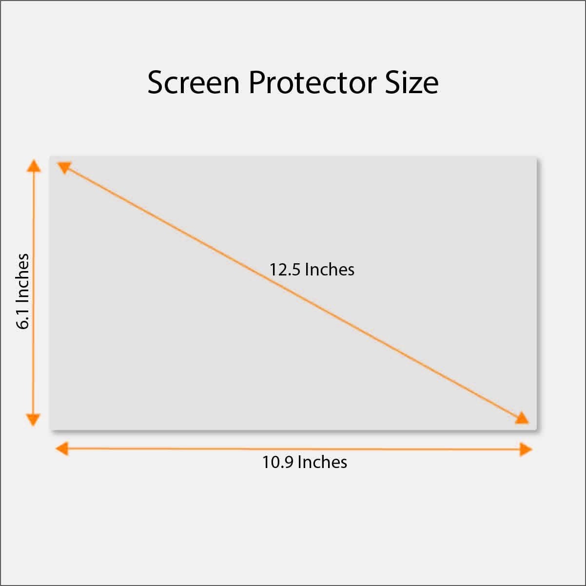 Tempered Glass Screen Protector for 12.5 Inches Laptop, 9H Hardness, Crystal Cle