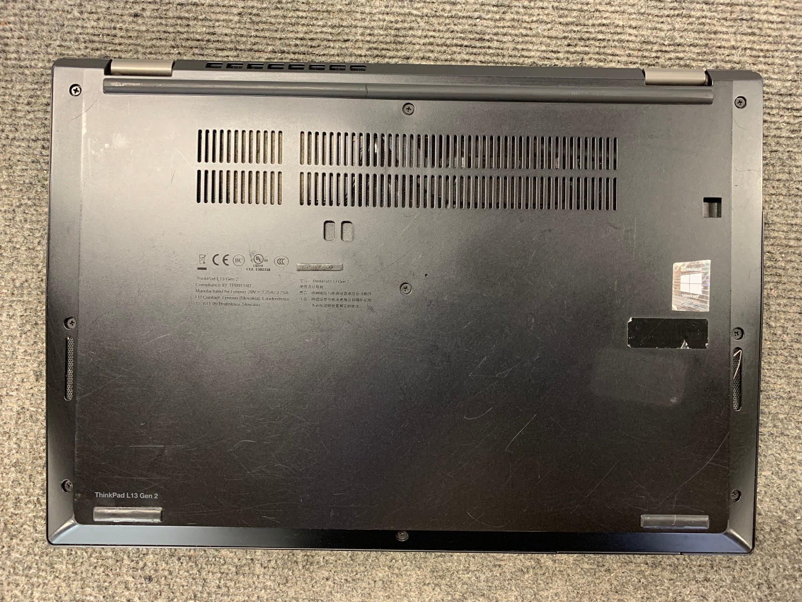 Lenovo ThinkPad L13 Gen 2 14″ Laptop i5-1145G7 8GB RAM 256GB NVMe, As Is