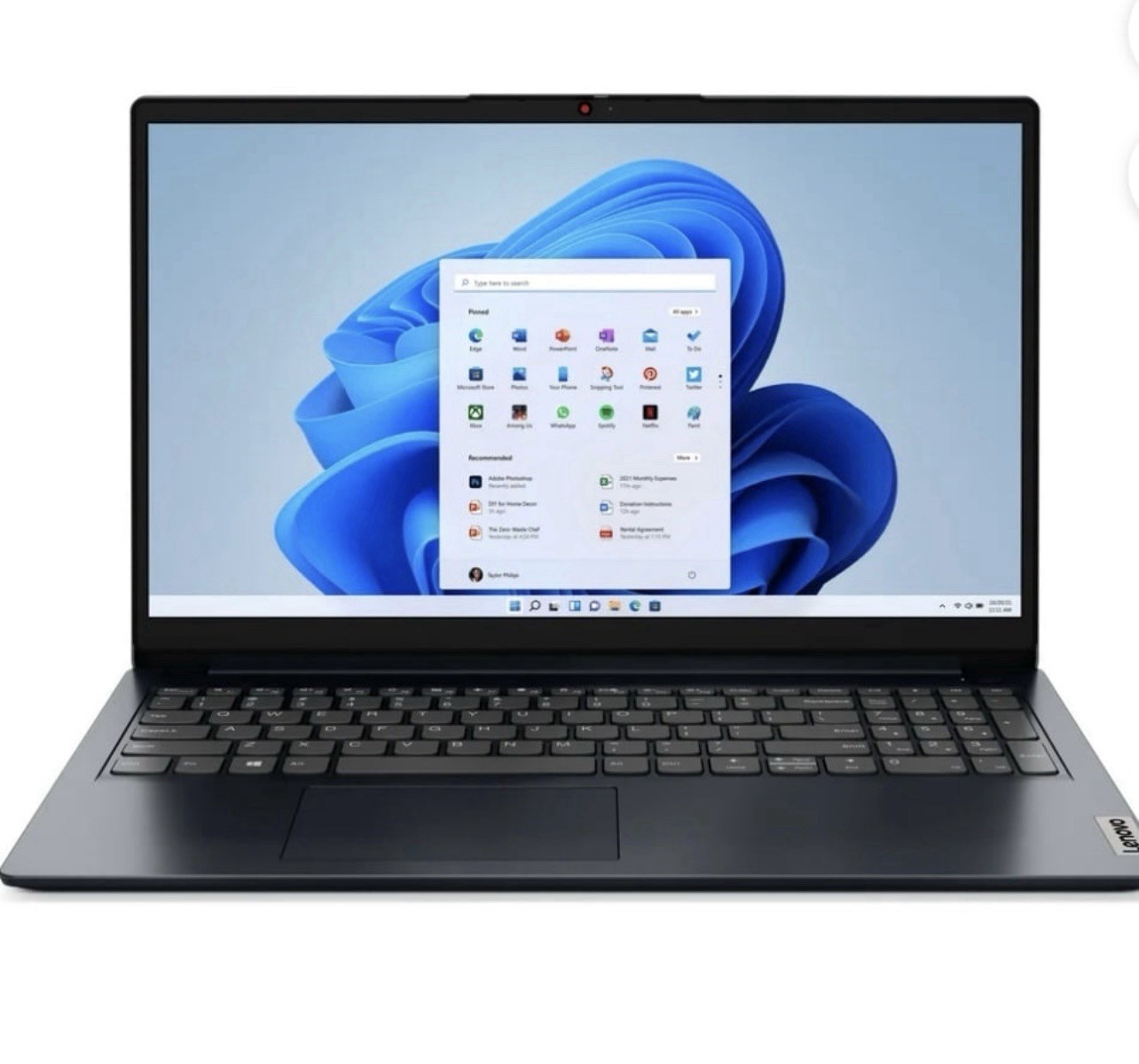 Lenovo IdeaPad 1 15IJL7 15.6″ Laptop Intel N6000 4GB 128GB Windows 11 Blue
