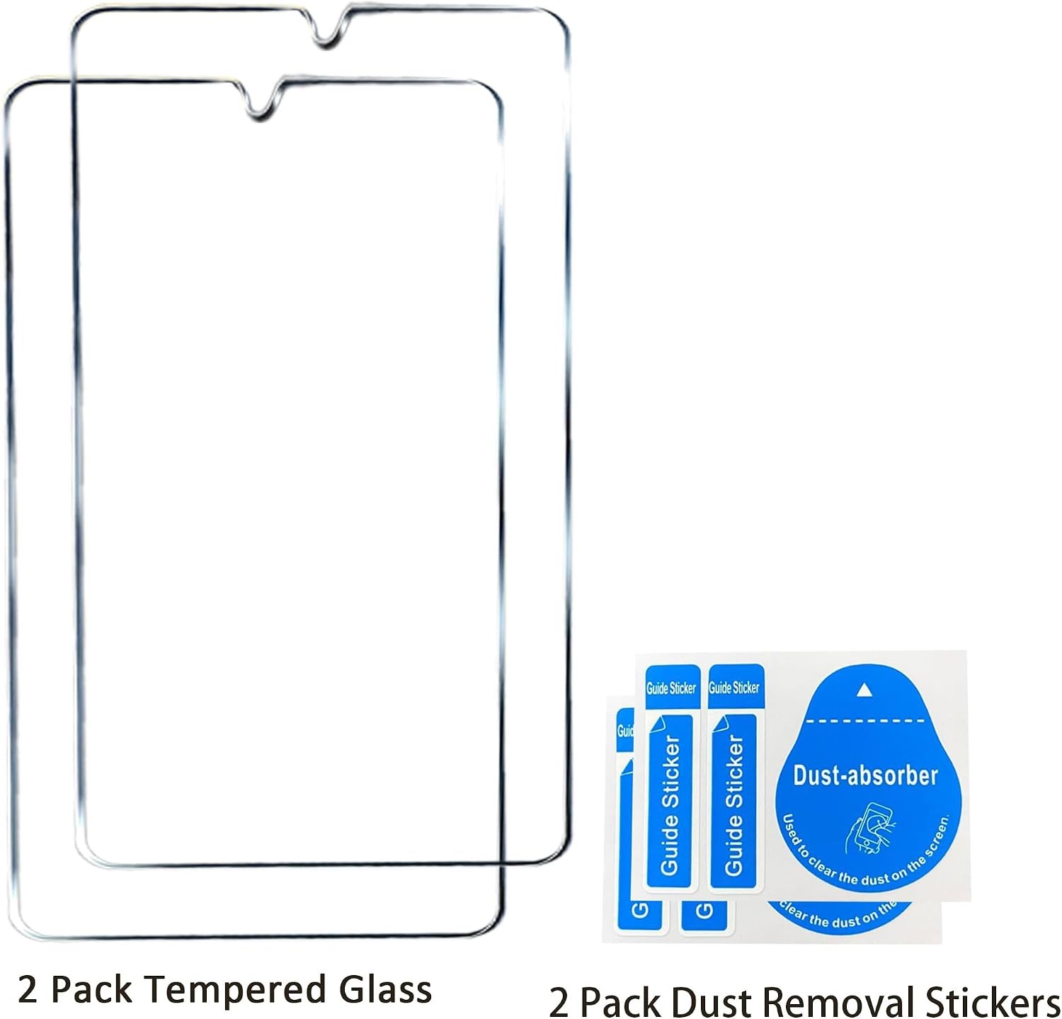 2Pack Tempered Glass Screen Protectors Compatible with ETECLAST T50 Mini, Anti S
