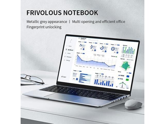 JOHNKANG Windows 11 Pro Laptop, 15.6″ FHD(1920 x 1080) IPS Display,Intel N5095 C
