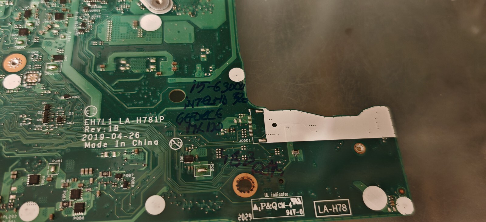 ACER A317-51 EX215-51 LA-H781P I5-6300U HD 520 4GB GEFORCE MX130 MOTHERBOARD #