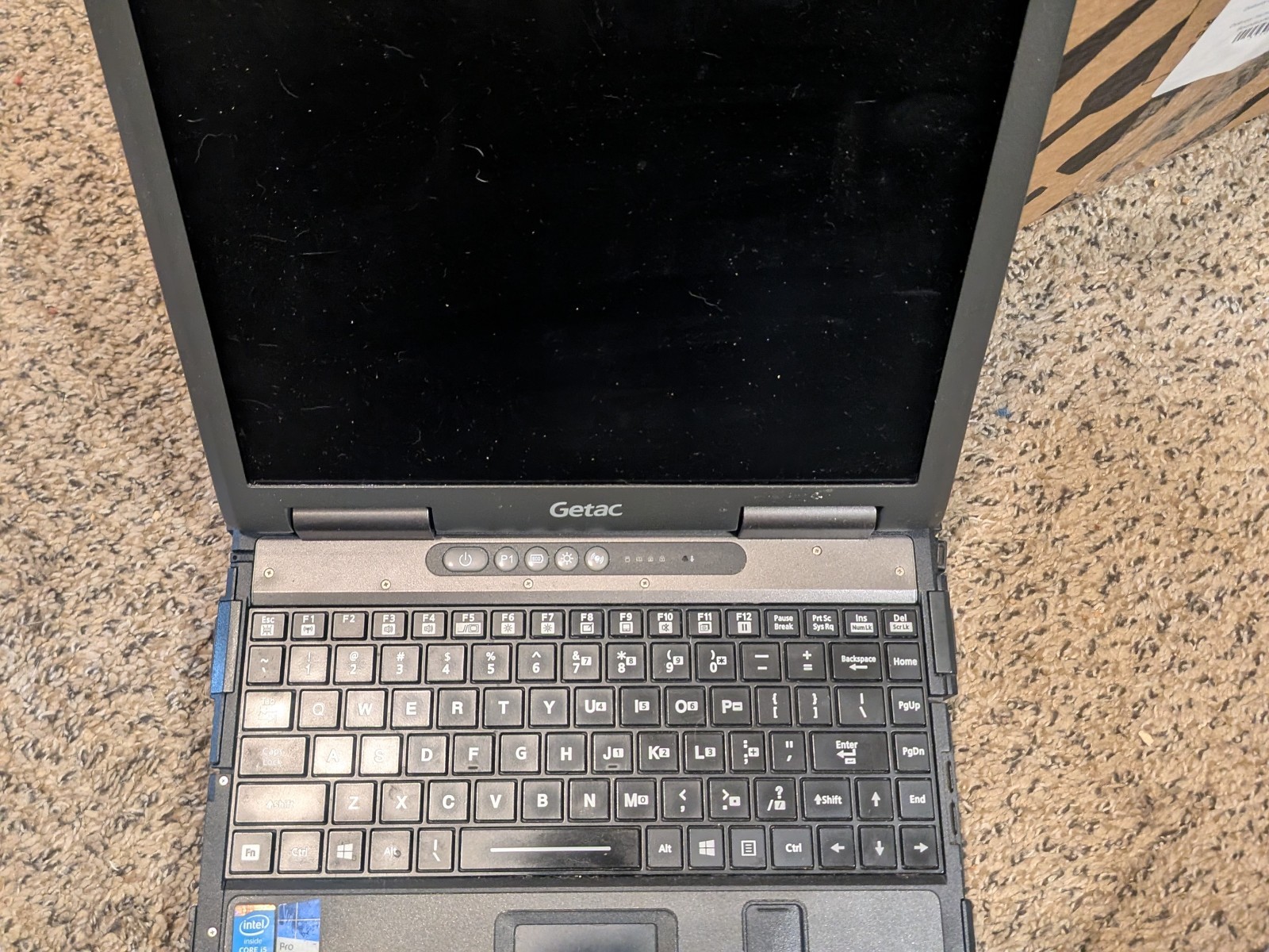Getac B300 Rugged Laptop i5-4300M 2.6GHz 8GB RAM No HDD Boots to BIOS w/battery