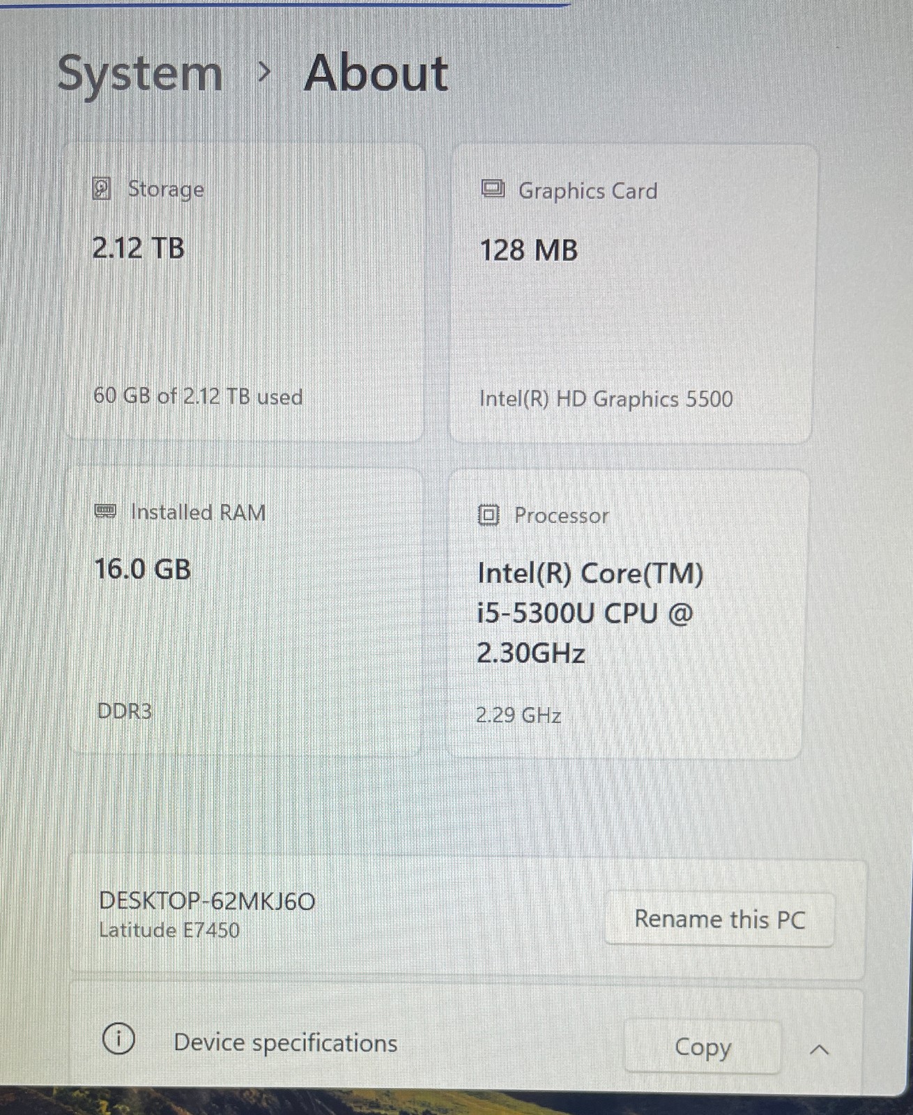 Dell E7450 14″ Laptop i5-TOUCH 16GB/1tb+256gb+1tb/Win11 Pro 24H2+Office 2019-3