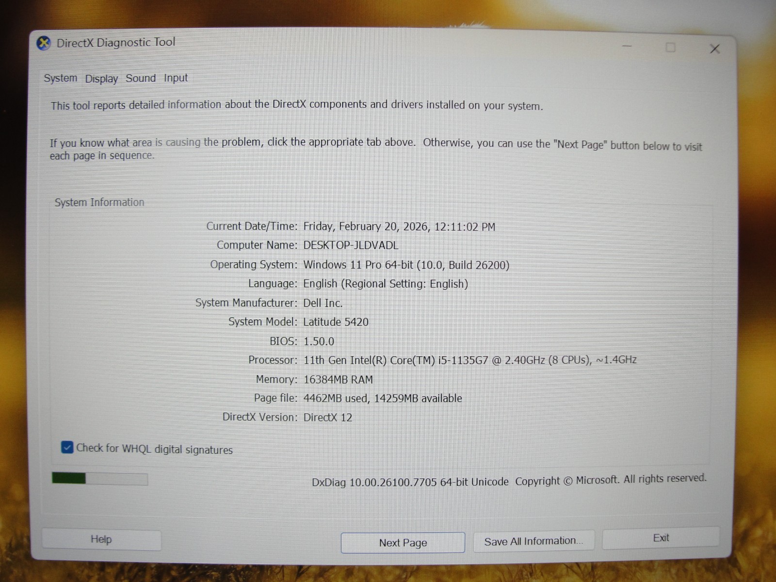 Dell Latitude 5420 14″ FHD i5-1135G7 2.4GHz 16GB RAM 256GB SSD Warranty 03/18/26