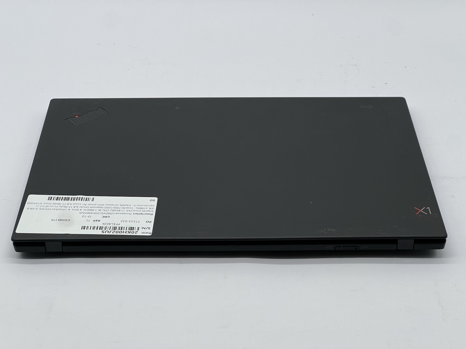 Lenovo ThinkPad X1 Carbon 6th, i7-8650U, @ 1.90GHz, 16GB RAM-No HDD/OS/Charger