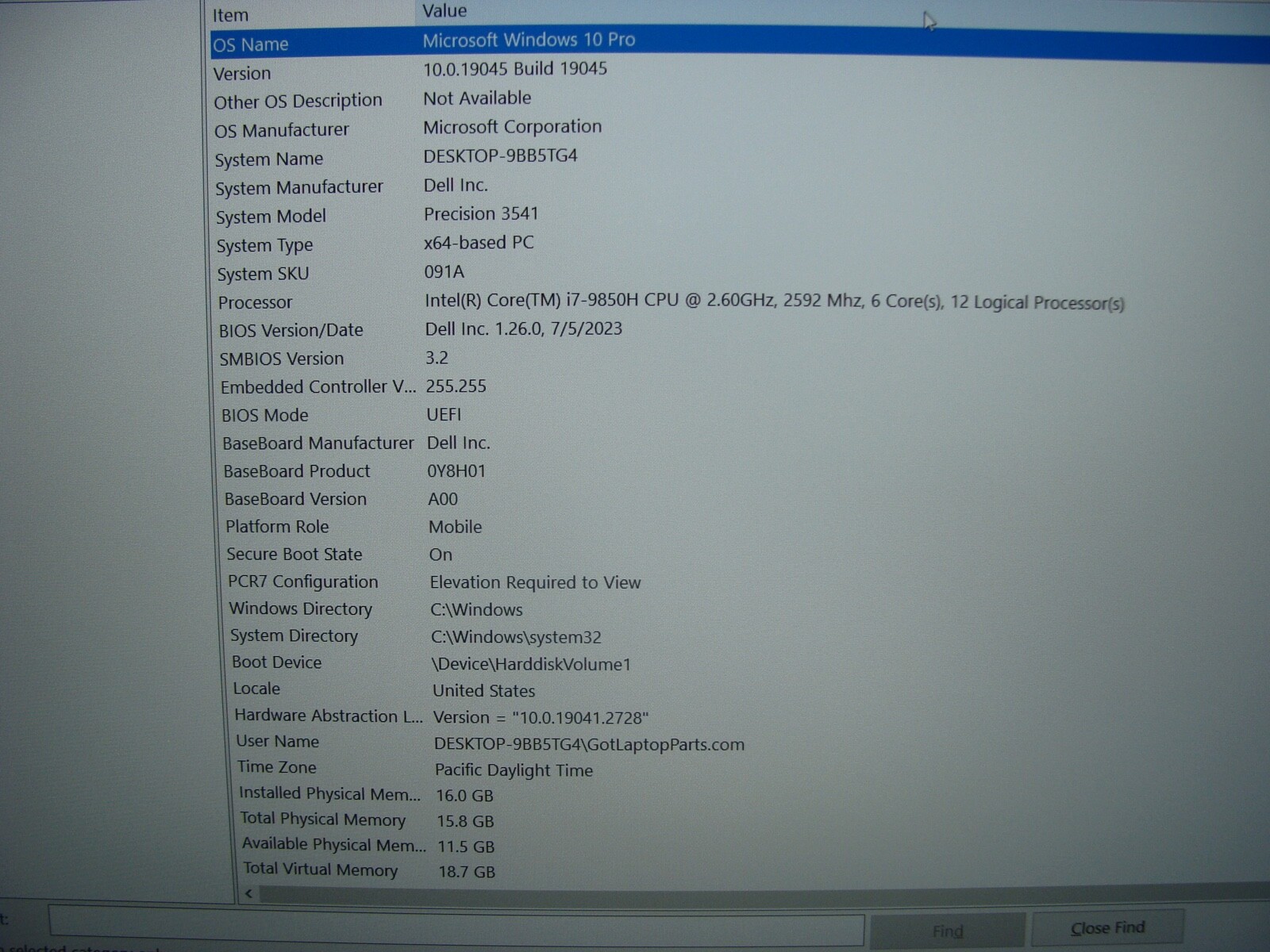 DEAL! Sim Ready 15.6″ FHD Dell Precision 3541 i7-9850H 16GB 512GB Nvidia P620