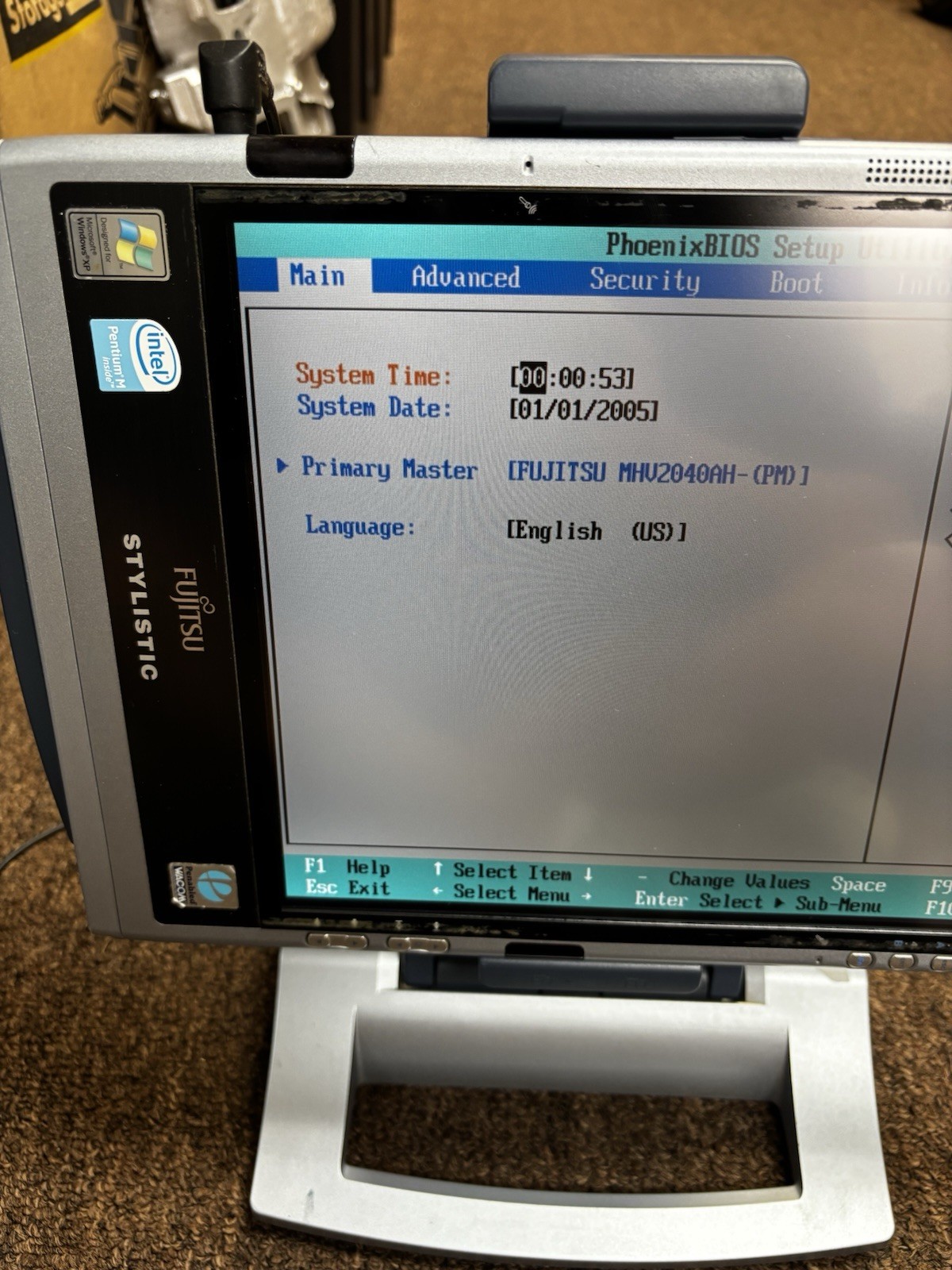 Fujitsu Stylistic ST Series ST5030D Tablet Windows XP Tablet Edition Laptop PC