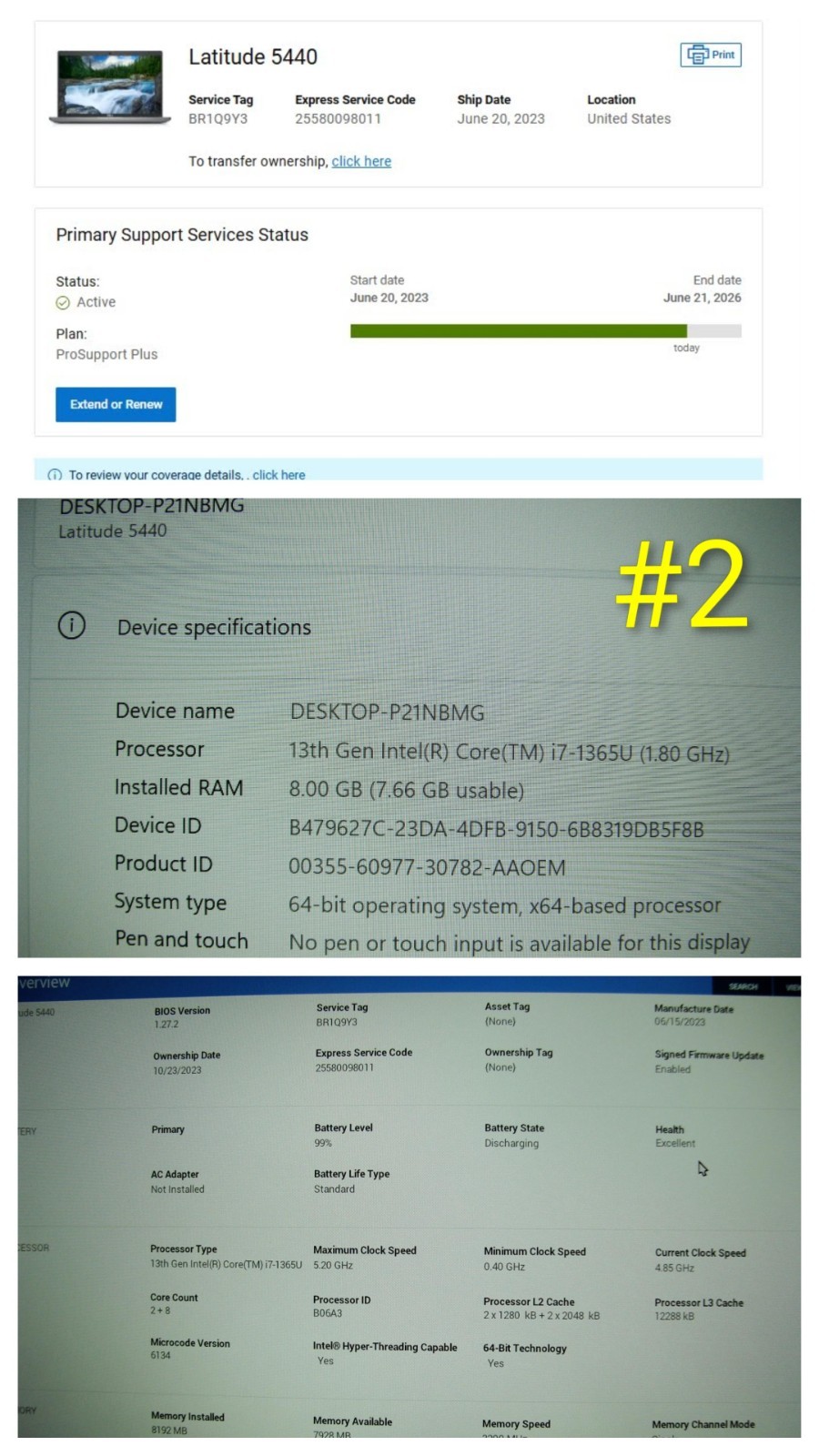 Dell Latitude 5440 14″ FHD i7-1365U max 5.2GHz 8GB 512GB Win 11Pro WRTY2026 +PA