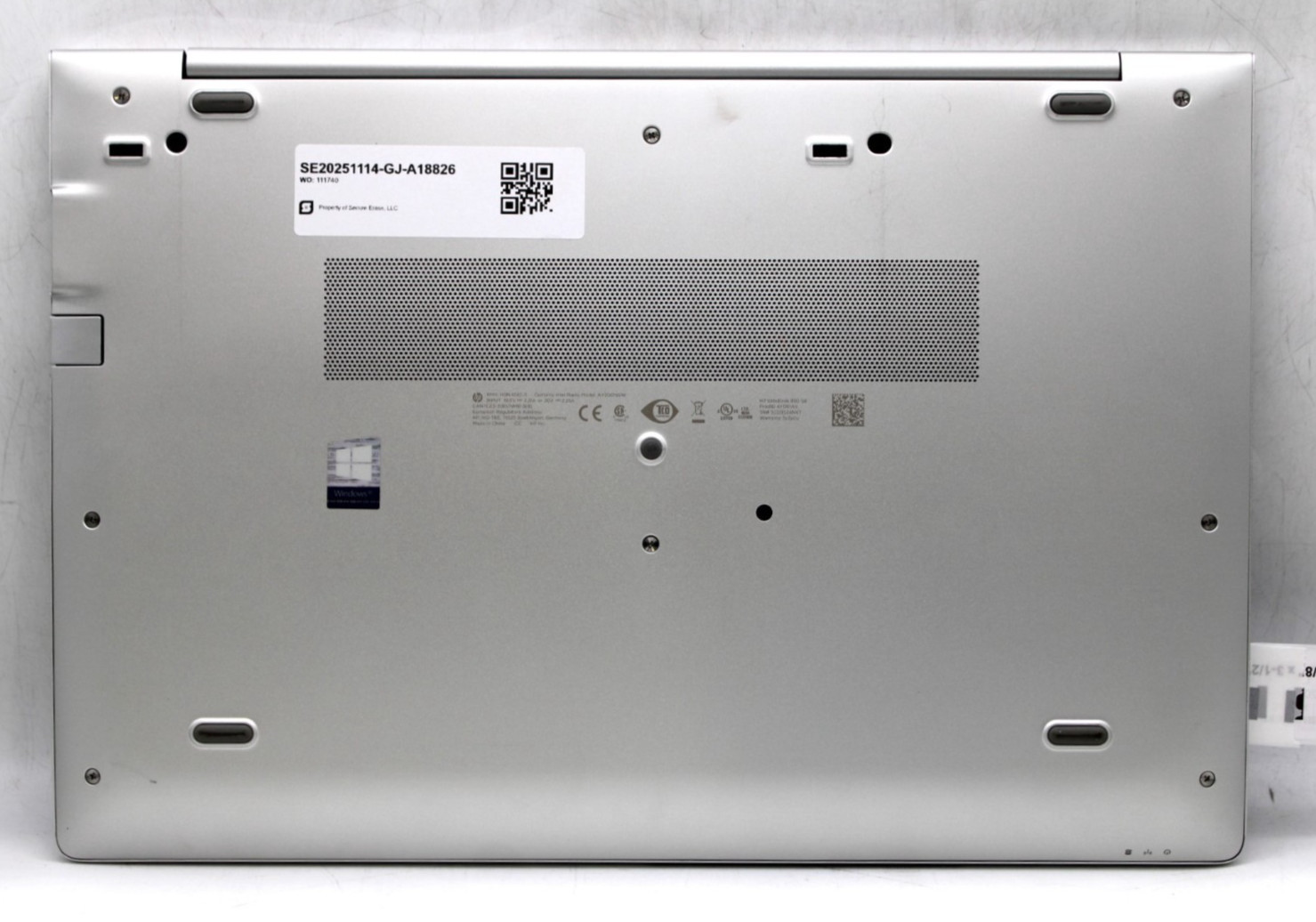 HP EliteBook 850 G6-i7-8565U@1.8GHz-16GB DDR4-NO STORAGE OR OS *USED/TESTED*
