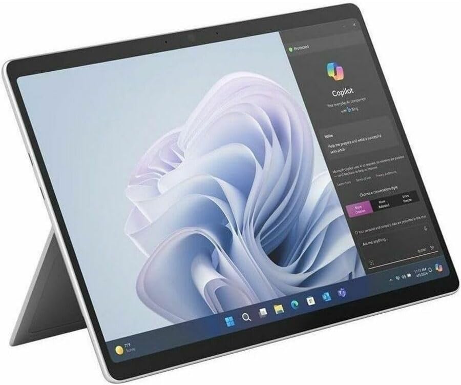 Microsoft Surface Pro 10 Tablet – 13″ – 32 GB – 256 GB SSD – Platinum