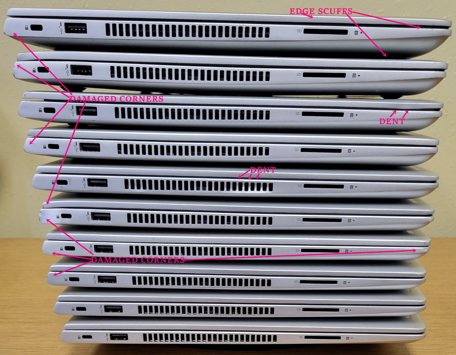 (Lot of 10)HP ProBook 450 G7 i5-10210U 1.60GHz 16GB No OS/SSD **BIOS LOCKED**