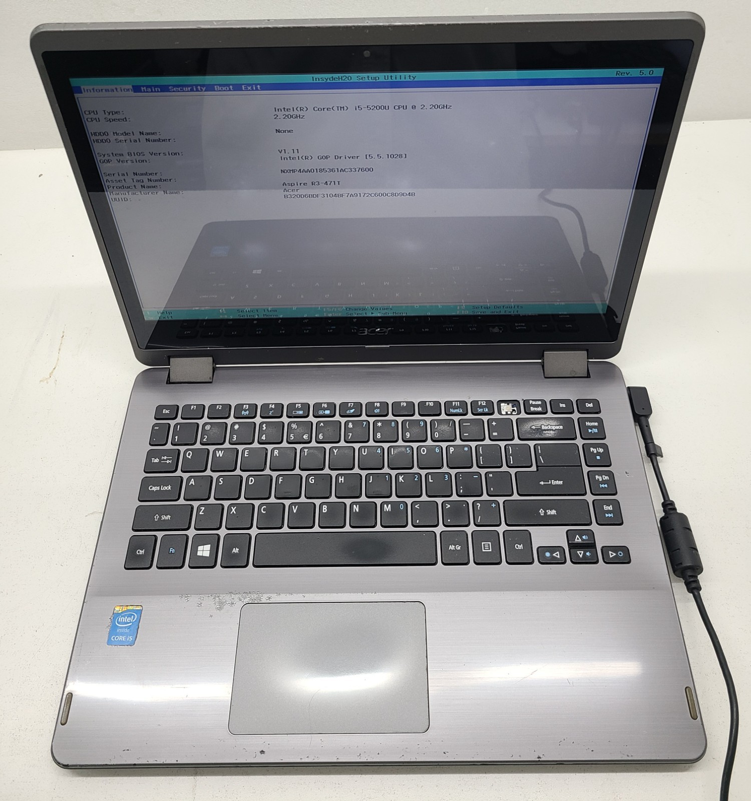 Acer Aspire R3-471T-5039 14″ Touch Laptop Intel Core i5-5200U 8GB No HD/OS (FL)