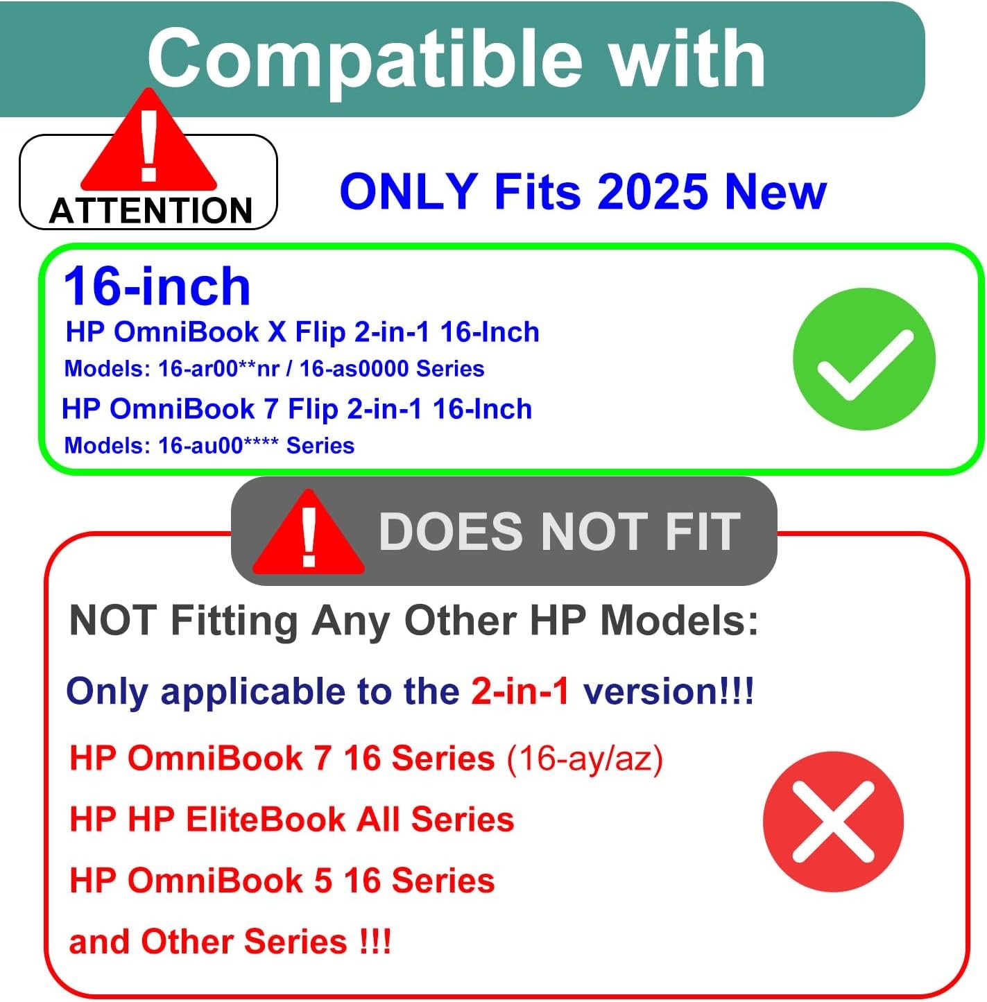 Tempered Glass Screen Protector 9H Hardness for HP OmniBook X Flip 16″ & HP Omni