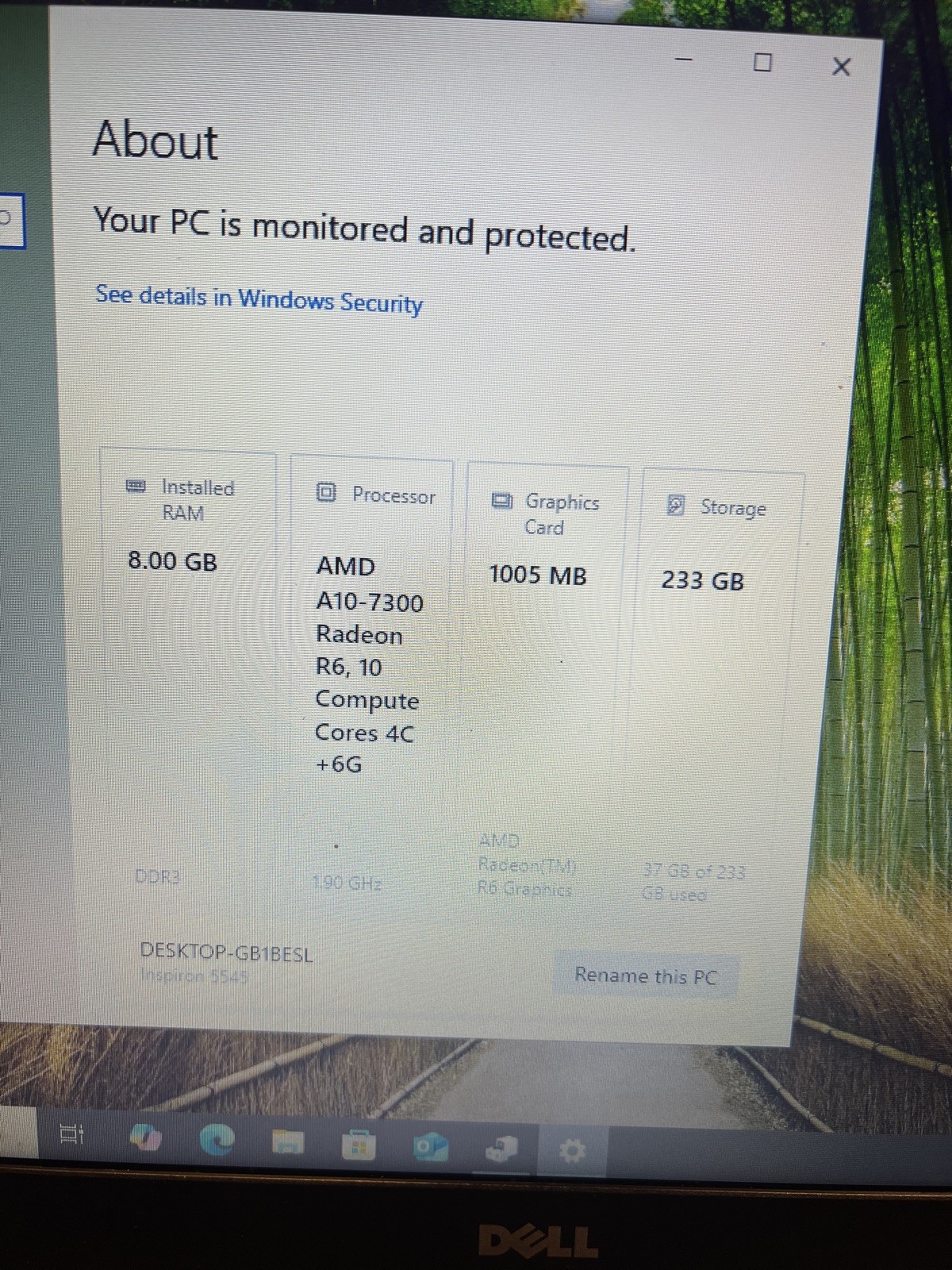 Dell Inspiron 5545 – 15″ 1366×768 – A10-7300 – 8GB – 500gig storage please read
