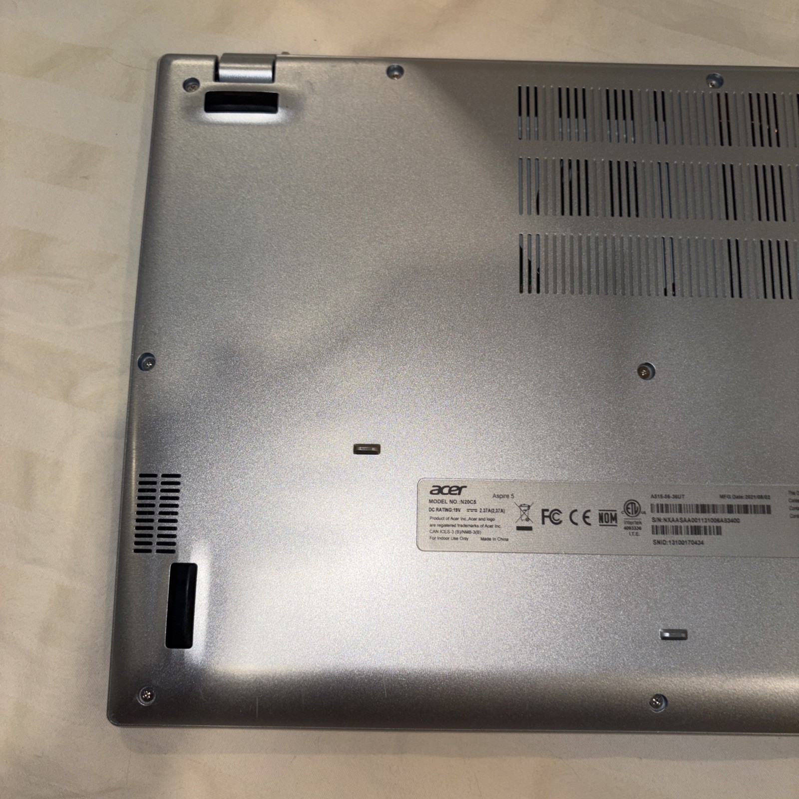 Acer Aspire 5 A515-56 i3-1115G4 3.0GHz 4GB RAM 128GB SSD